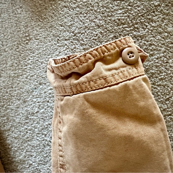 American Eagle Anorak Jacket Faux Fur Hood Zip Up Mid Length Parka Size Small - Picture 5 of 5